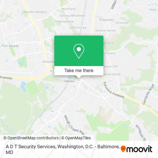 A D T Security Services map