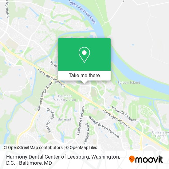 Mapa de Harmony Dental Center of Leesburg