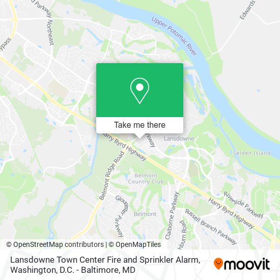 Mapa de Lansdowne Town Center Fire and Sprinkler Alarm