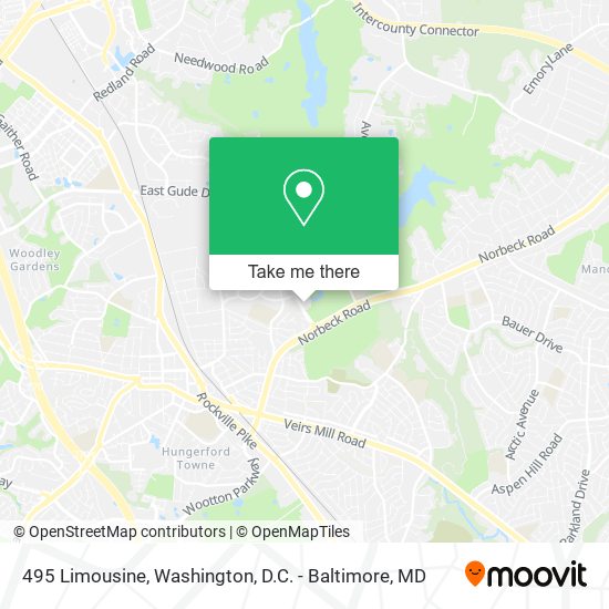 495 Limousine map