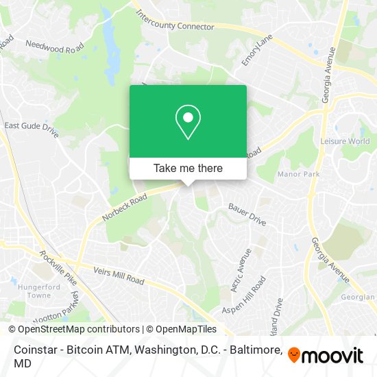 Mapa de Coinstar - Bitcoin ATM