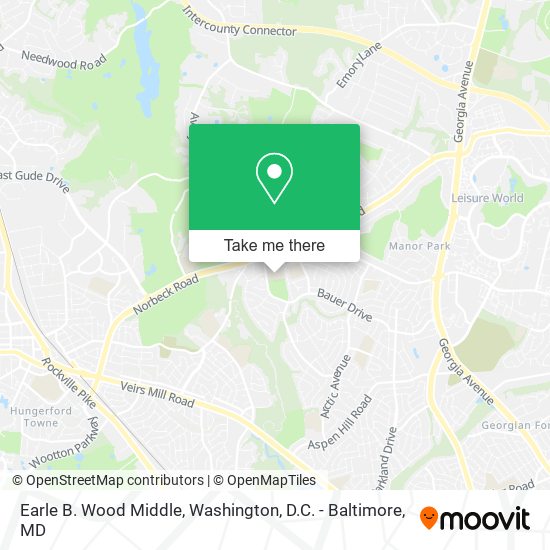 Earle B. Wood Middle map