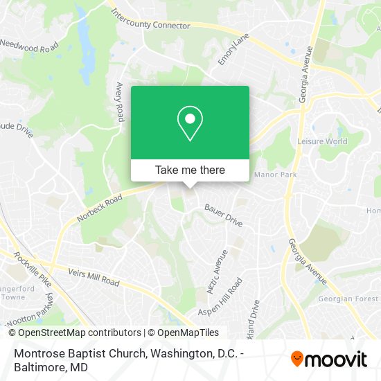 Montrose Baptist Church map