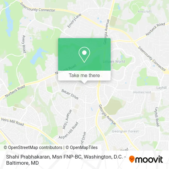 Shahi Prabhakaran, Msn FNP-BC map