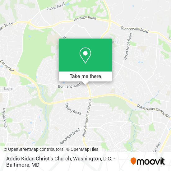Addis Kidan Christ's Church map