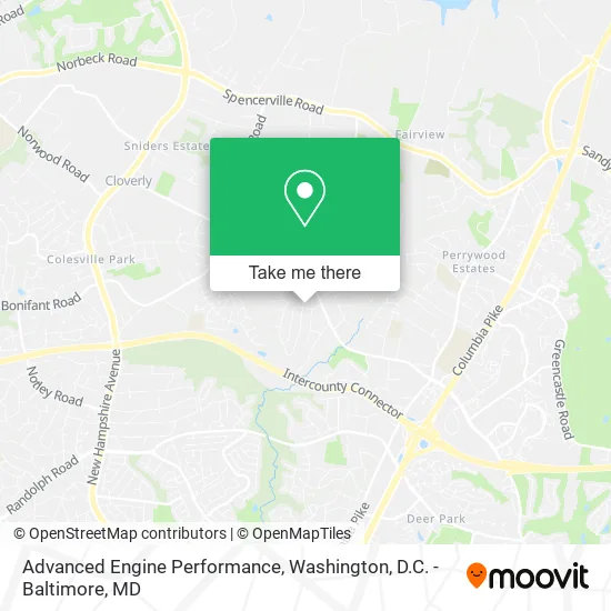 Mapa de Advanced Engine Performance