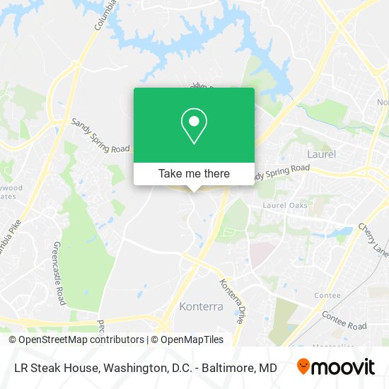 LR Steak House map