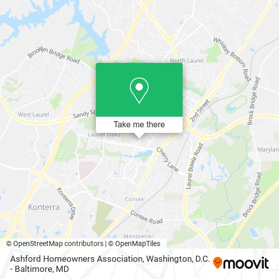 Mapa de Ashford Homeowners Association