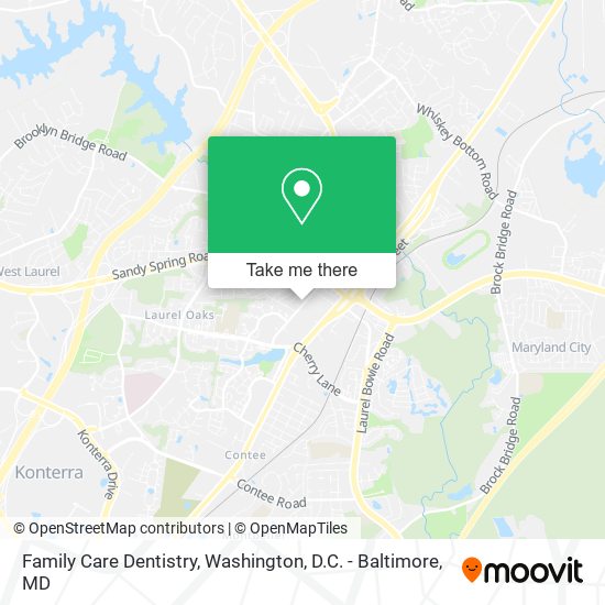 Mapa de Family Care Dentistry