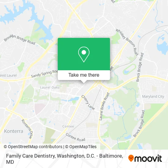 Mapa de Family Care Dentistry