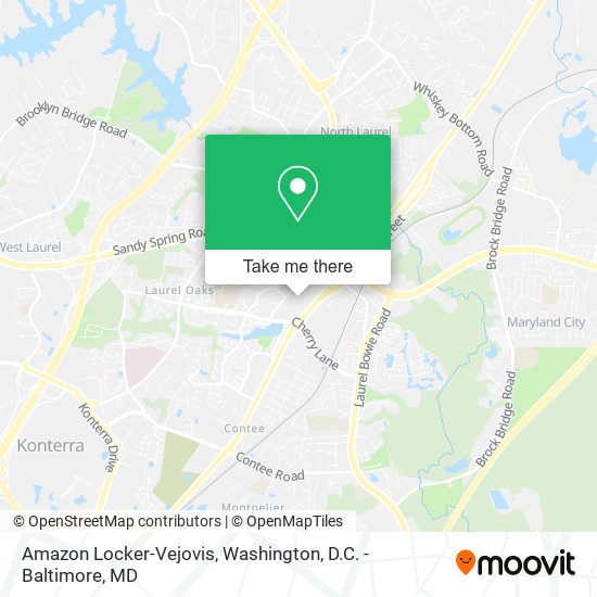 Mapa de Amazon Locker-Vejovis