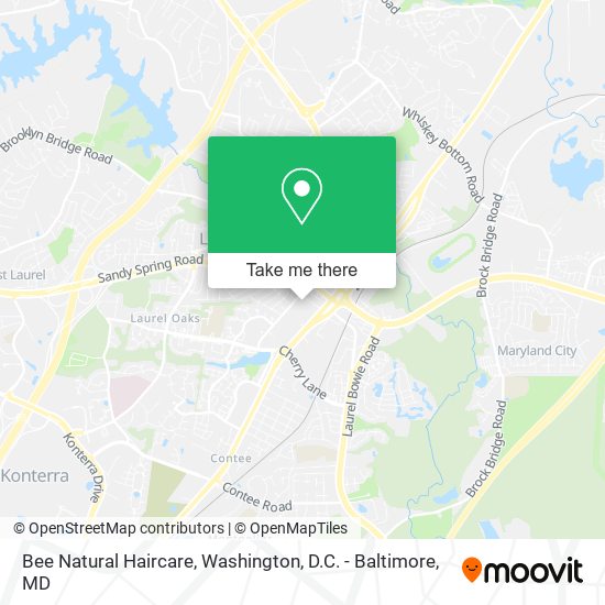 Bee Natural Haircare map