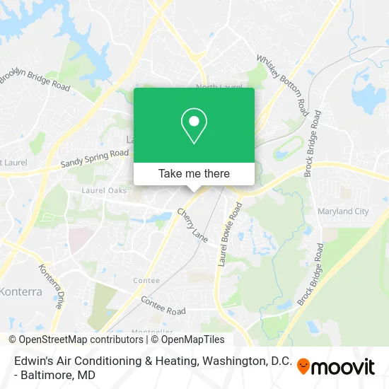 Edwin's Air Conditioning & Heating map