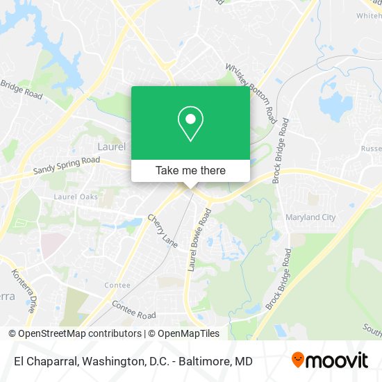 El Chaparral map