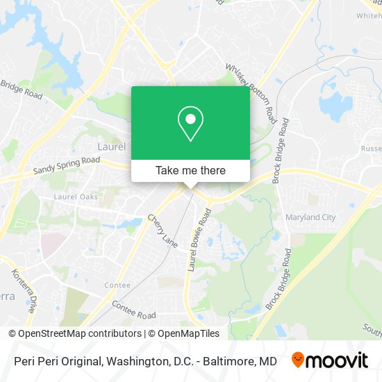 Peri Peri Original map
