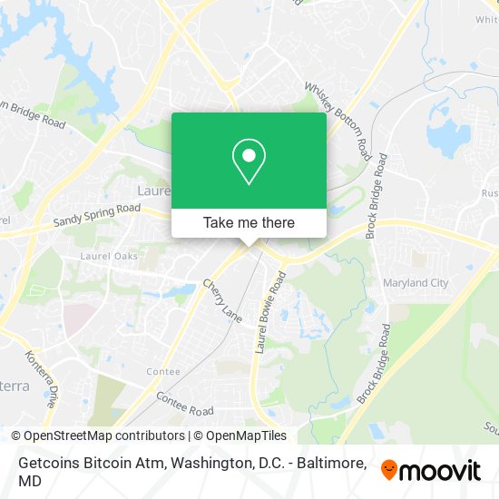 Getcoins Bitcoin Atm map