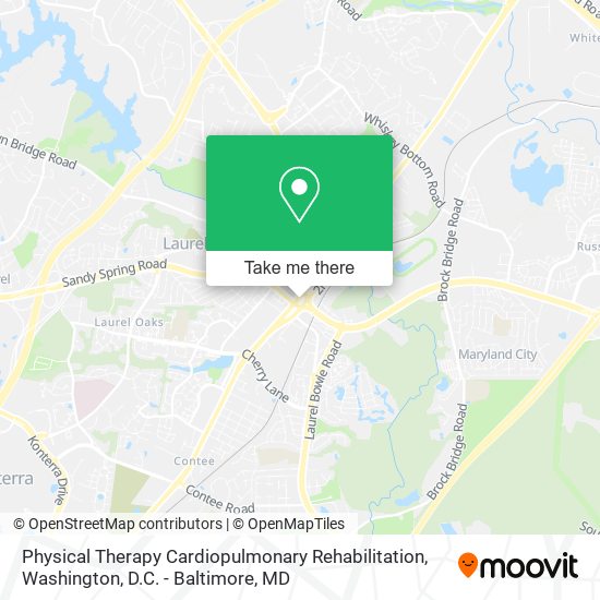 Physical Therapy Cardiopulmonary Rehabilitation map