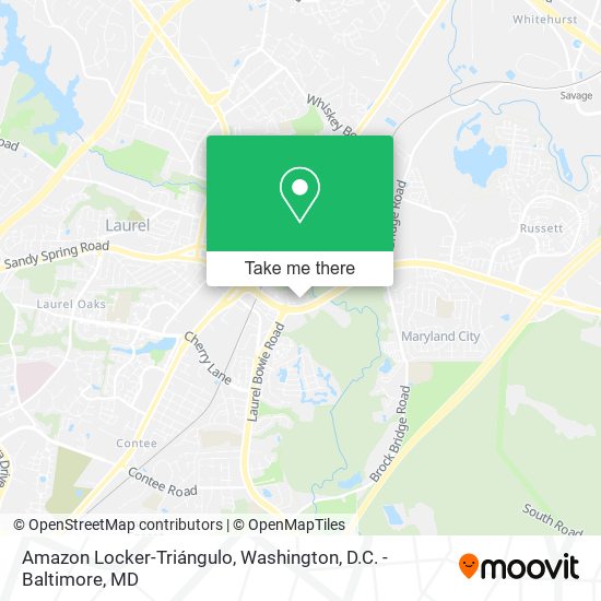 Mapa de Amazon Locker-Triángulo