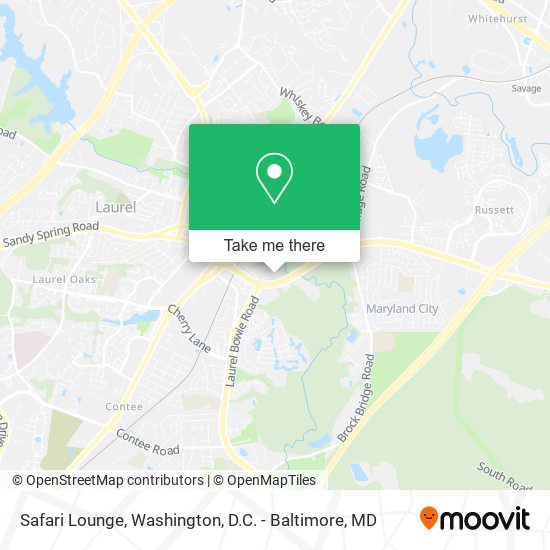 Safari Lounge map