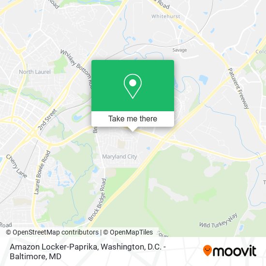 Mapa de Amazon Locker-Paprika