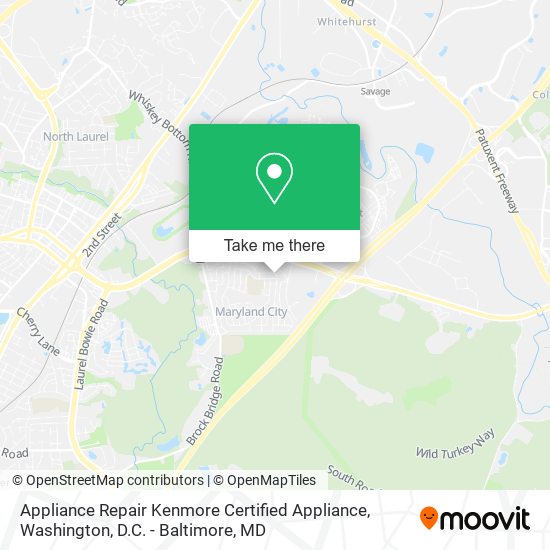 Mapa de Appliance Repair Kenmore Certified Appliance