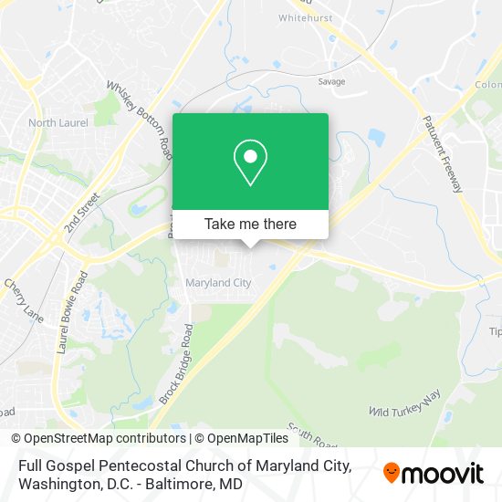 Full Gospel Pentecostal Church of Maryland City map