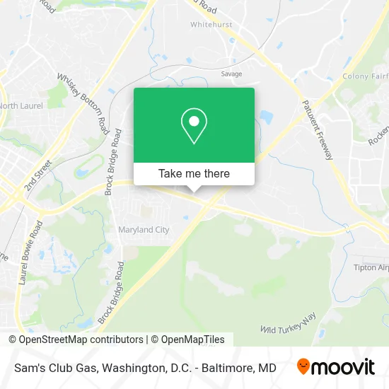 Sam's Club Gas map