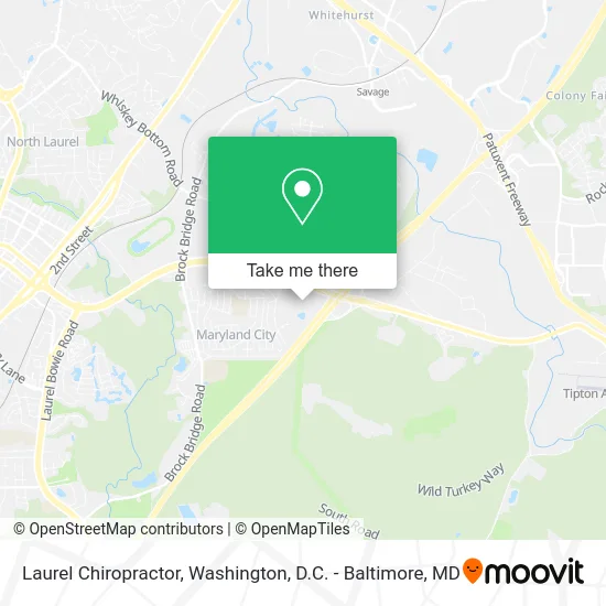 Laurel Chiropractor map
