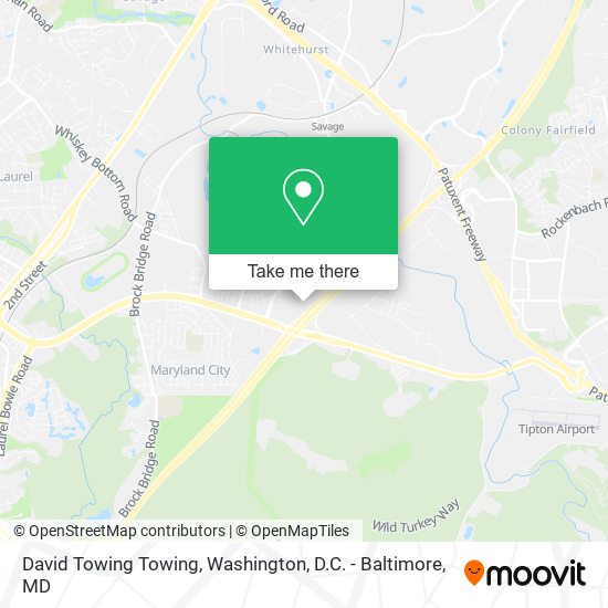 David Towing Towing map