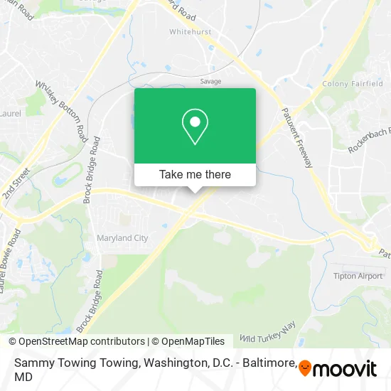 Sammy Towing Towing map
