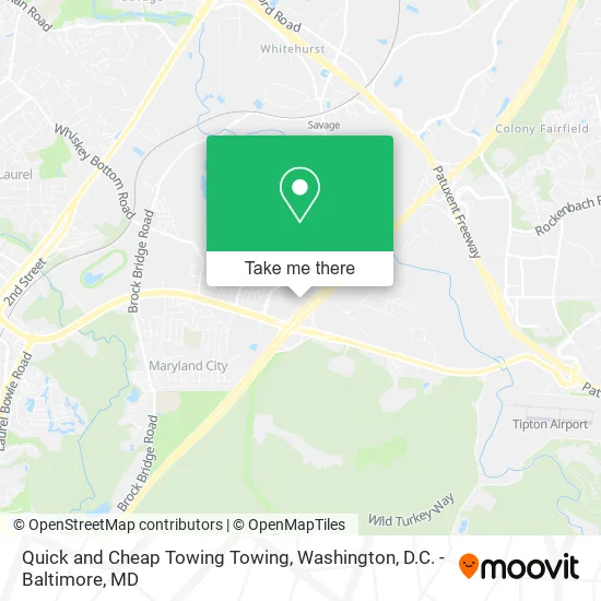 Mapa de Quick and Cheap Towing Towing
