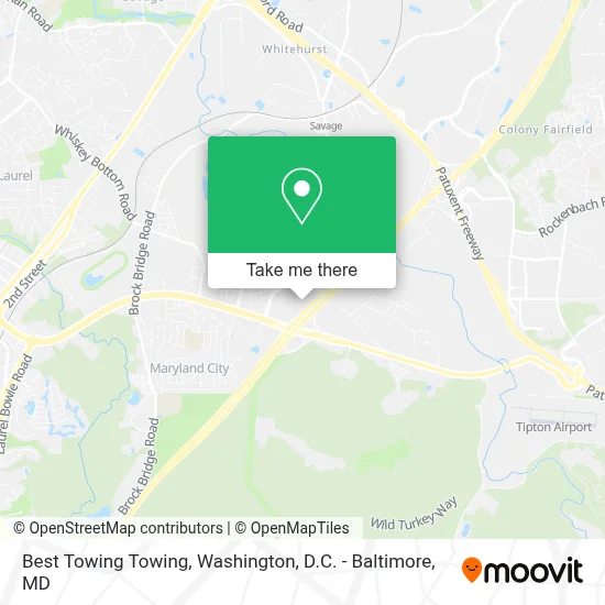 Best Towing Towing map