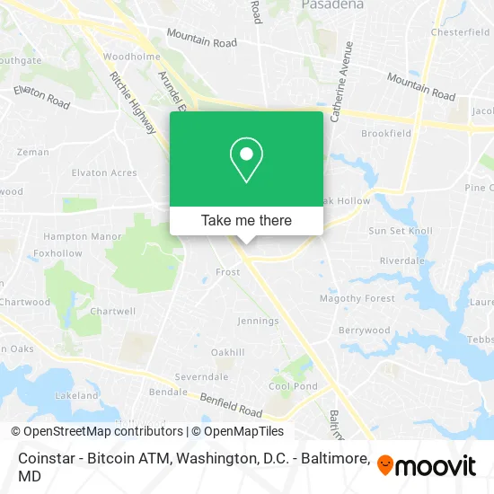 Mapa de Coinstar - Bitcoin ATM