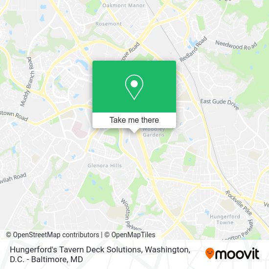¿Cómo llegar a Hungerford's Tavern Deck Solutions en Montgomery County