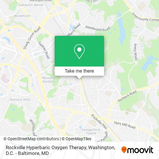 Mapa de Rockville Hyperbaric Oxygen Therapy