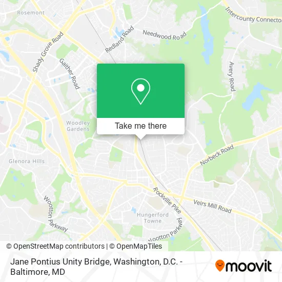 Jane Pontius Unity Bridge map