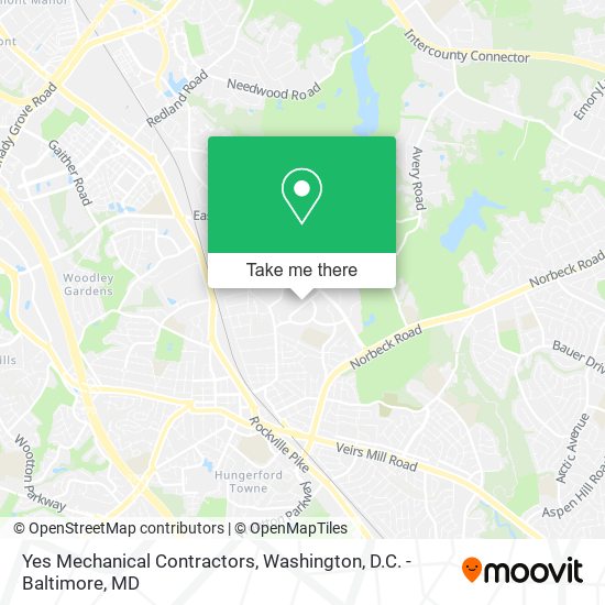Yes Mechanical Contractors map