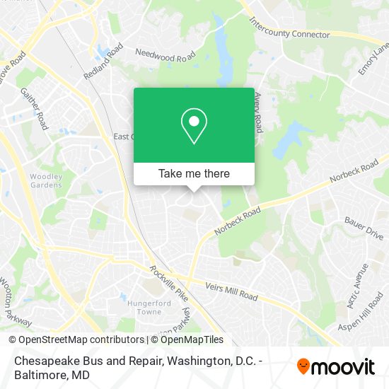 Mapa de Chesapeake Bus and Repair