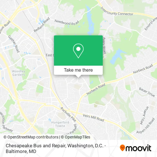 Chesapeake Bus and Repair map