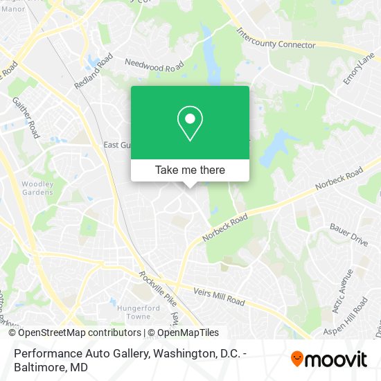 Performance Auto Gallery map