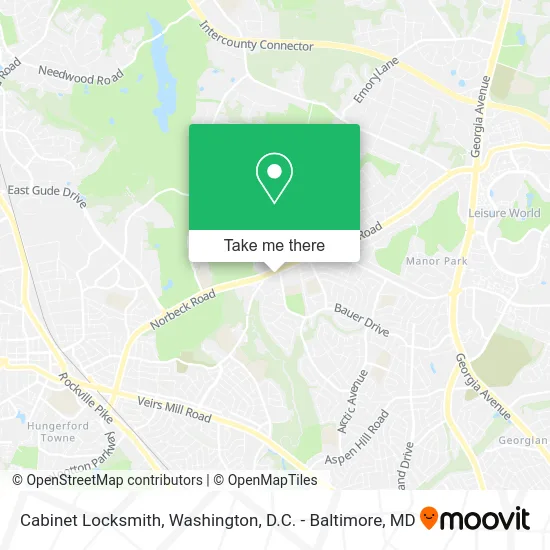 Cabinet Locksmith map