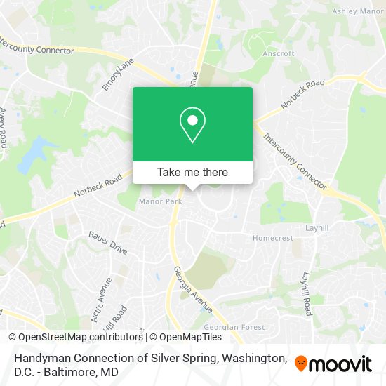 Handyman Connection of Silver Spring map