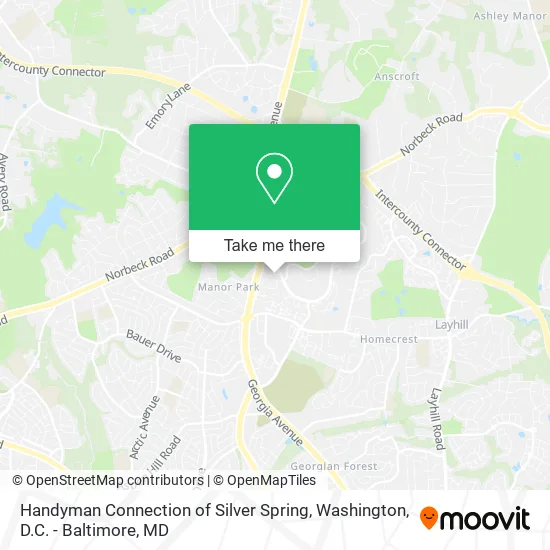 Mapa de Handyman Connection of Silver Spring