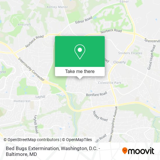 Bed Bugs Extermination map