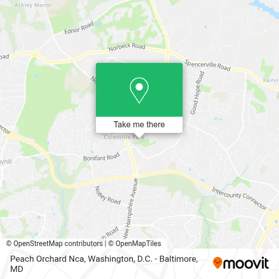 Peach Orchard Nca map