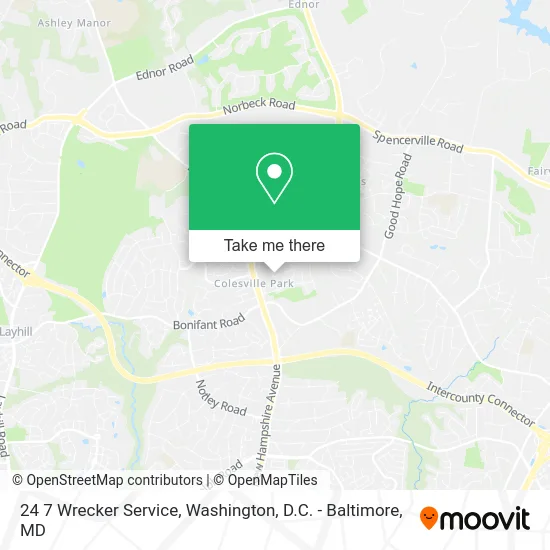 24 7 Wrecker Service map