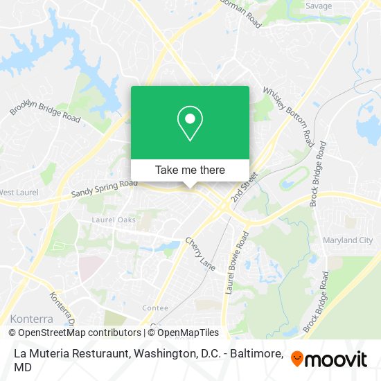 Mapa de La Muteria Resturaunt