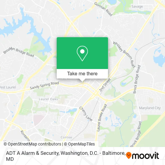 Mapa de ADT A Alarm & Security