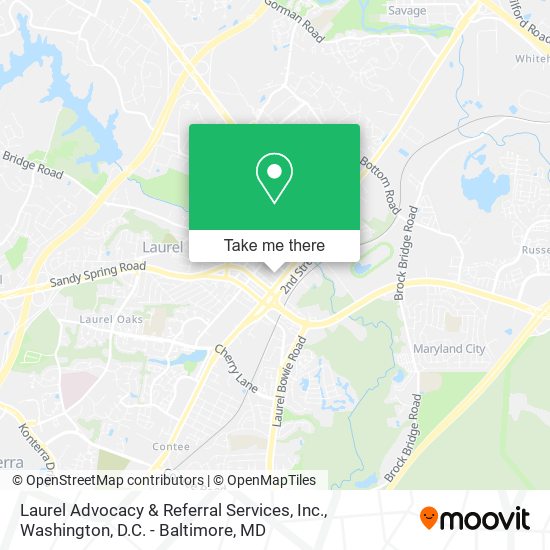 Mapa de Laurel Advocacy & Referral Services, Inc.