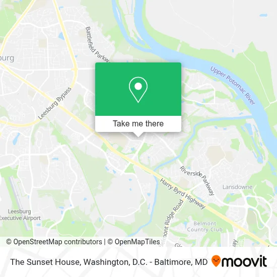 The Sunset House map